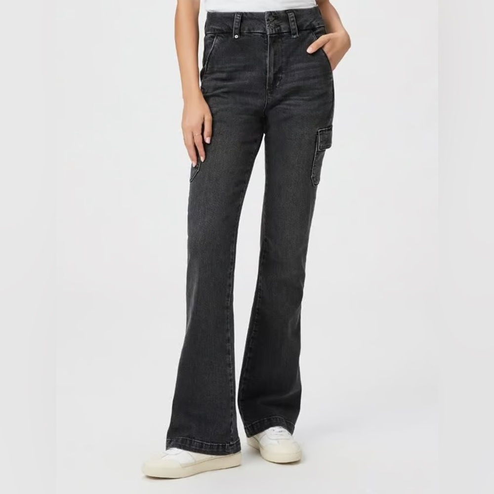 Paige Dion Cargo Jeans in “Oblivion”